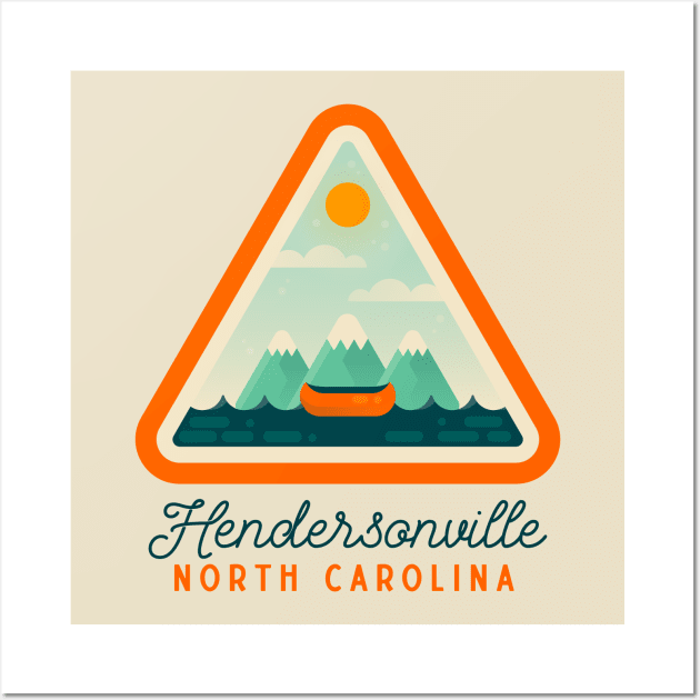 Hendersonville North Carolina NC Tourist Souvenir Wall Art by carolinafound